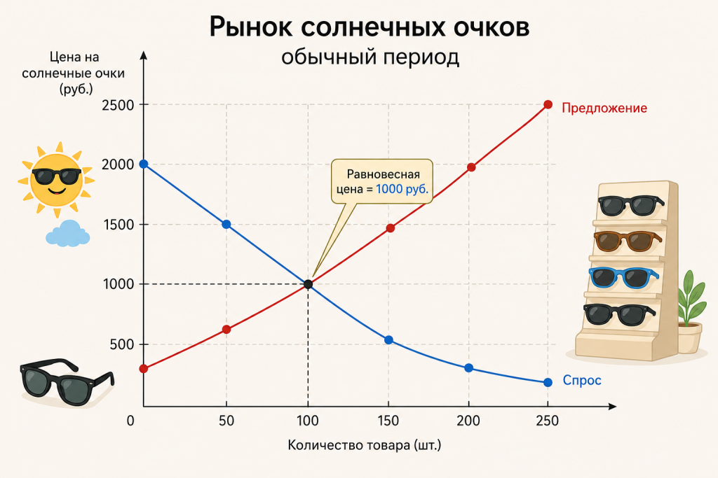 Равновесная цена: как встречаются спрос и предложение
